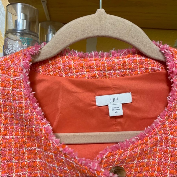 J. Jill Dahlia Tweed Jacket Blazer Size XS - Picture 9 of 12
